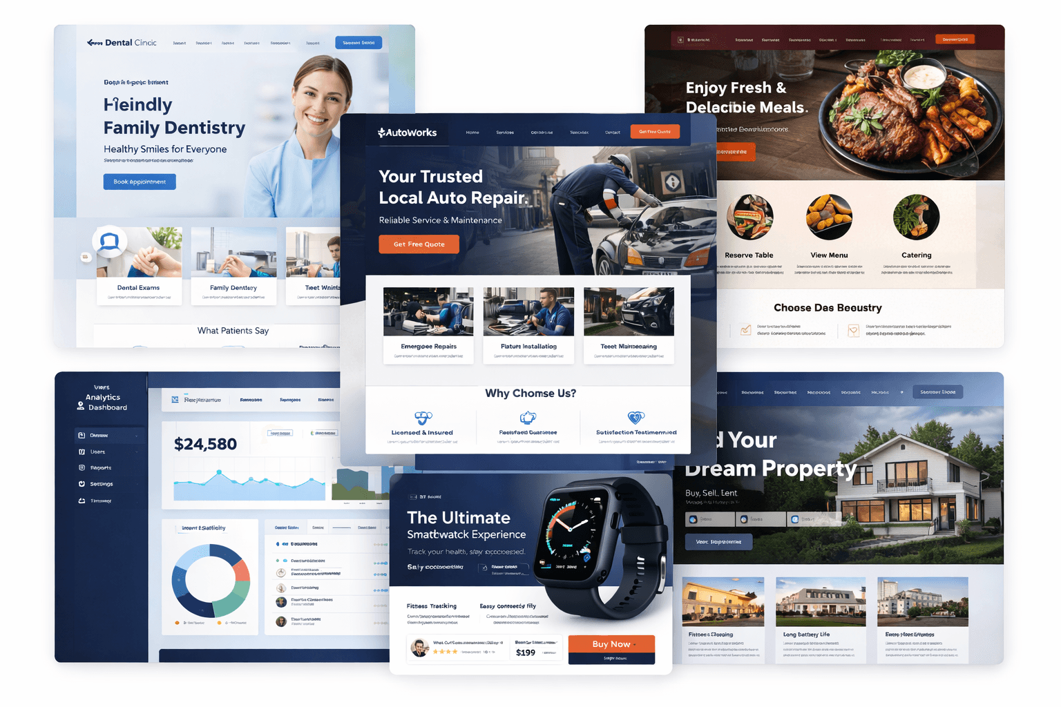 Work samples collage